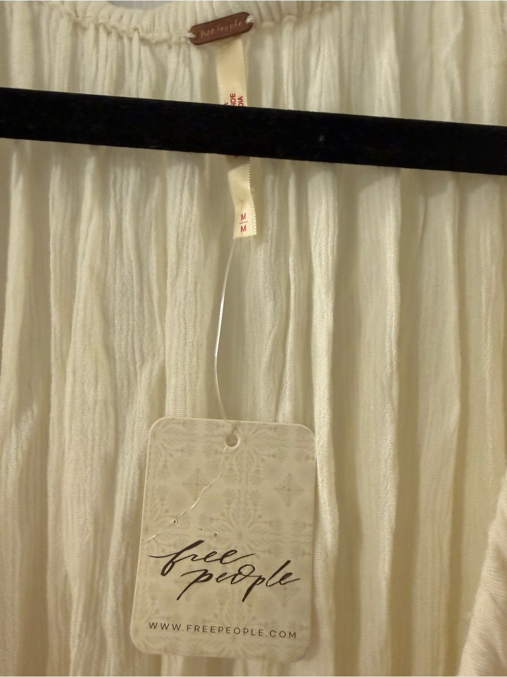 Free People Cream Ruffle Tiered Maxi Dress - Picture 2 of 4